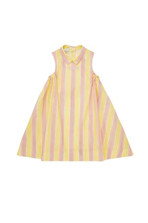 Yellow and lilac Junior poplin dress FENDI KIDS | JFB747AS67F1R0X